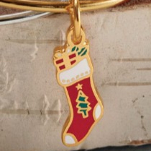 ALEX AND ANI STOCKING CHARM BANGLE - Picture 4 of 7
